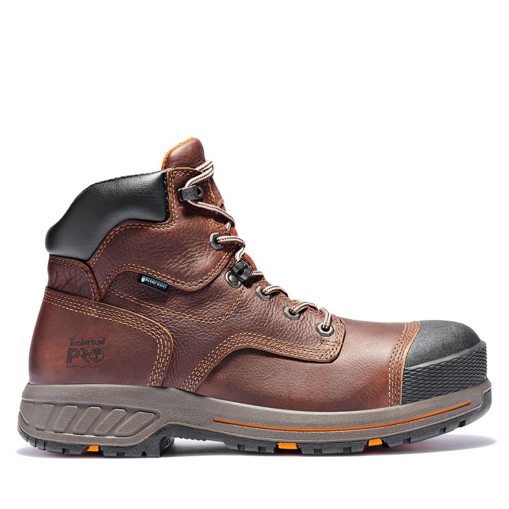 Timberland Mens Work Boots PRO® Helix HD 6" Comp Toe - Brown/Black - India CR7123948